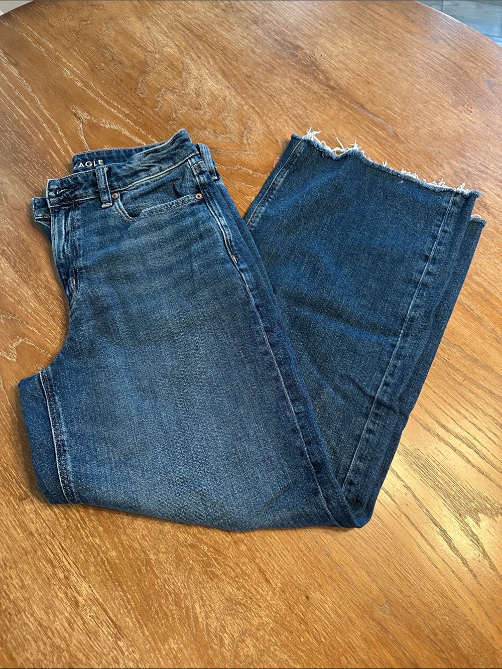 American Eagle Outfitters Super High Rise Baggy Wide Leg Jeans size 8R